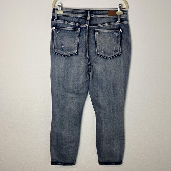 Judy Blue Jeans Womens 13 31 Boyfriend Distressed Ripped Denim JB82284MD - Picture 2 of 7